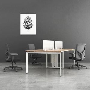 Estación de trabajo abierta moderna para personal de oficina, escritorio, espacio de trabajo de 4 a 6 plazas, muebles de Material MFC para oficina o escuela - Product Image 4