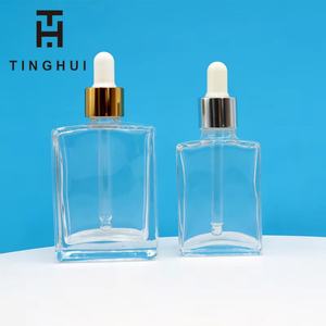 ขวดแก้วสีน้ำตาลอำพันทรงเหลี่ยมพร้อมหัวหยดสีทองสำหรับเซรั่ม น้ำมันบำรุงเส้นผม ขนาด 15 มล. 30 มล. 50 มล. - Product Image 5