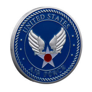Koin Kenang-kenangan Tema Angkatan Udara AS, Souvenir Retro dengan Relief 3D Berlapis, Koleksi Khusus Berkualitas Tinggi dengan Dua Warna - Product Image 3