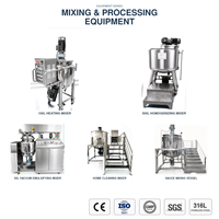 Homogénéisateur chauffant en acier inoxydable 1000L, moteur AC 36kW, machine automatique pour la fabrication de cosmétiques, de savons et d'aliments