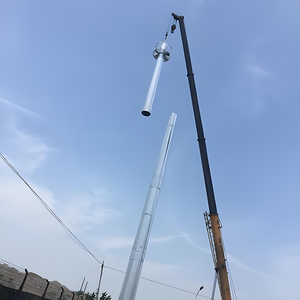 Torre di Comunicazione Monopolo per Internet <span class=keywords><strong>Mobile</strong></span> 4G 5G, Torre per Antenna a Microonde per Siti di Telecomunicazioni Cellulari, in Acciaio 10-60m, Durata 50 Anni - Product Image 4