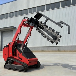 Minicargadora de orugas compacta con zanjadora hidráulica, máquina china - Product Image 5