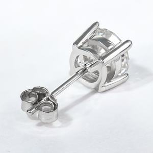 0.5CT & 1CT & 2CT Moissanite Diamond Round Cut Stud <b>Earrings</b> 925 Sterling Silver for Women - Product Image 5