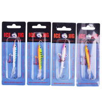Leurres de pêche sur glace, appâts durs 8,2 cm 18 g, hameçons triples équilibrés à coulée lente, yeux 3D, pour perche et brochet, matériel de pêche hivernal, vente en gros