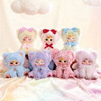 Vente en gros Samuel Velvet Rainbow Cat Plush Blind Mystery Box Kawaii Plushie Keychain Soft Stuffed Animal Pendant Creative Gift