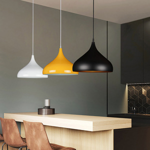 Dekorative Industrielle Metall-Lampenschirme für Innenräume, Farbenfroher Kronleuchter, E27-Lampe, Makronen-Pendelleuchte, Moderne Küchenbeleuchtung - Product Image 3