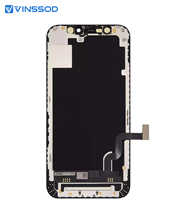 Écran LCD de remplacement pour iPhone 12 Mini, assemblage d'affichage haute luminosité, qualité OEM pour réparation de téléphone, adaptateur inclus