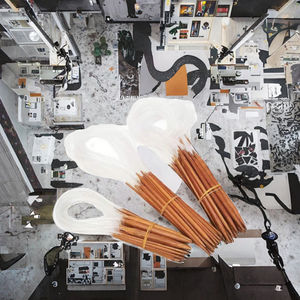 Aiguilles à tricoter circulaires rondes faites à la main, 18 pièces, 40/60/80cm, plastique transparent avec bois, bambou, style simple - Product Image 3