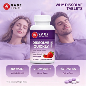 OEM Private Label Melatonina en Tabletas de 10 mg para Dormir, 100 Unidades, Sabor Fresa, Disolución Rápida, para Conciliar el Sueño Rápidamente y un Sueño Profundo, Personalizable - Product Image 2