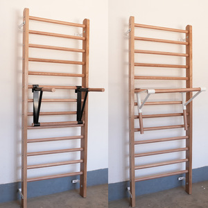 Tùy chỉnh Thụy Điển thang tường đa chức năng Pilates Thiết bị phòng tập thể dục xương sườn bằng gỗ Thụy Điển thang gian hàng thanh - Product Image 2