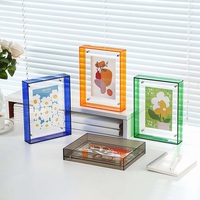 Cadre photo en acrylique Cadre photo de table Cadre photo couleur de vie Décoration murale Présentoir d'affiche