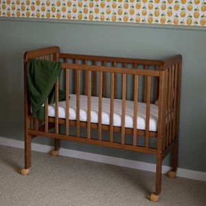 Cunas funcionales de madera Vintage para bebé niña, cuna ajustable de madera Natural para bebé para Hotel en casa - Product Image 5