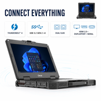 Computadora Portátil Totalmente Resistente GETAC X600, Intel Core I5 VPro, Pantalla FHD de 15.6 Pulgadas, IP66, Windows 11 Pro, Computadora Industrial para Servicio de Campo