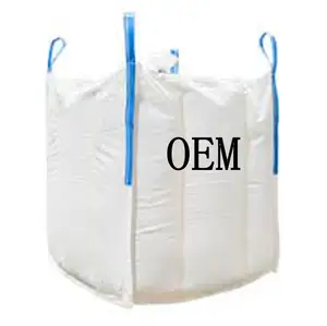 2024 EGP factoryWhite Salt Bulk Bag With Liner Snow Removal Agent 1 Ton 1.5 Ton jumbo bags PP Woven FIBC