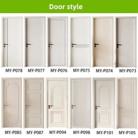 Portes en bois massif composite sur mesure avec couche anti-humidité, portes à charnières pour chambre à coucher pour les grossistes en rénovation de maisons aux États-Unis