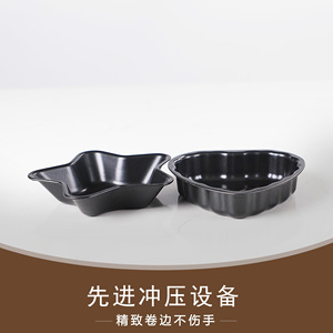 Mini molde para pastel en forma de corazón, herramienta de horneado antiadherente negra apta para horno para uso doméstico - Product Image 4