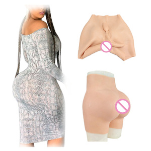 Customized Sexy Bum and Hips Shapewear Silicone <strong>Vagina</strong> Pants DIY Padded Shorts for Ladyboy Boy to Girl Sissy Men Cosplayer - Product Image 1