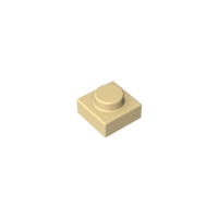 [Gobricks]GDS-90552 Pièces de blocs de construction en plastique ABS 5649 Briques à coins arrondis 4x4x1 avec découpes inférieures, sans goujons, dessus plat