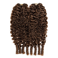 Extensions de cheveux au crochet 100 % naturelles, bouclées birmanes, 100 g, pour tresses, plumes de cheveux humains, fournisseur en gros