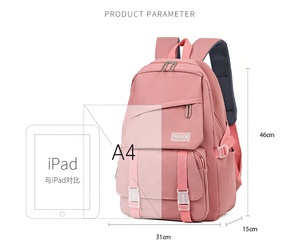 Mochila escolar <span class=keywords><strong>para</strong></span> niñas y <span class=keywords><strong>adolescentes</strong></span>, morral sencillo y resistente al agua, <span class=keywords><strong>2022</strong></span> - Product Image 6