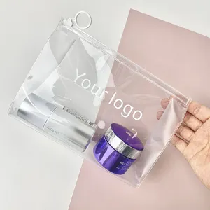 Groothandel Afdrukken Dames Transparante Pvc Heldere Eco-Vriendelijke Cosmetische Tas Reizen Opbergtas Make-Up Tas