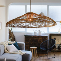 Lustre en osier créatif