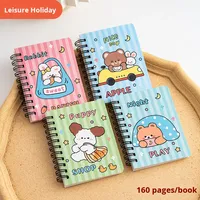 Mini Libreta Espiral, Libreta Estética Linda, Útiles Escolares para Niñas, Libreta de Bolsillo, Diario de Dibujos Animados Kawaii, Regalo