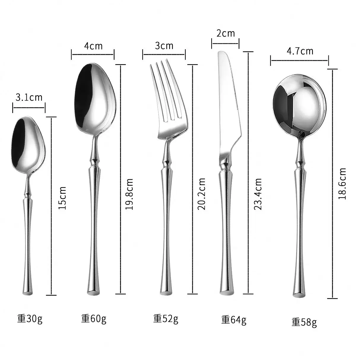 Grosir Set alat makan Stainless Steel, inovasi baru Harga bagus 24 buah sendok garpu emas