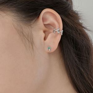 Dylam Tiny <b>Cute</b> Children Girls Women Fine Jewelry Hypoallergenic S925 Silver Rhodium Plated 5A Zirconia Mushroom Stud <b>Earrings</b> - Product Image 2