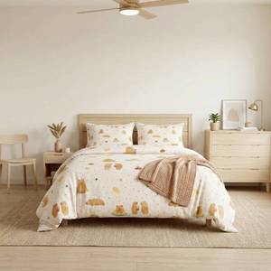 TENCEL de Tamaño Personalizado ™   Funda de Edredón de Lyocell con Estampado de Capibara, Fabricante de Ropa de Cama Infantil OEM ODM - Product Image 3