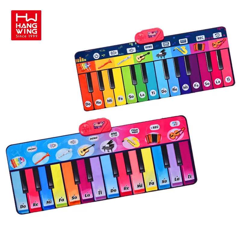HW Multifunctional Fun Music Game Dance Play Mat Baby Toy Adult Simulated Piano Blanket Musical Instrument for Kids