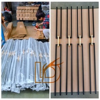 Balaustres de Hierro Modernos de Lujo, Cuadrados, de 1/2*44 Pulgadas, con Eslabones de Cadena Dorados, para Decoración de Escaleras Interiores, Piezas Metálicas para Escaleras en Oferta