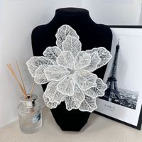 Patchs de broderie en dentelle de fleurs 3D faits à la main pour robes de mariée à coudre en cristal strass Peal perlé Sequin Applique