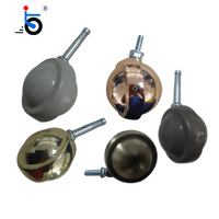 Roulettes de chaise roulantes à billes en métal antique, style pivotant en alliage de zinc doré OEM personnalisable pour table de billard
