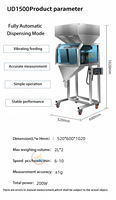 Peseur Multidhead Graines Sur Mesure Haricots Céréales Grain Pesage Vibrateur Remplissage 1500g Double Tête Machine De Remplissage