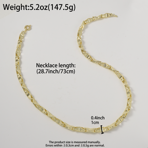 bulk luxury solid exaggerated chunky wholesale unisex cuban link 18k gold necklace women necklace men <b>chain</b> necklace - Product Image 6