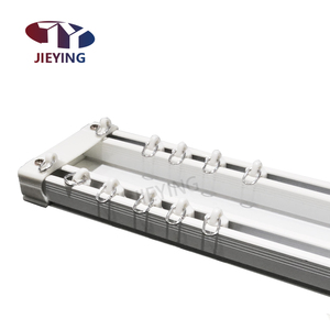 Jieying nhôm Trần đôi Rèm đường sắt lõm Rèm cực treo trần đôi Rèm theo dõi - Product Image 3