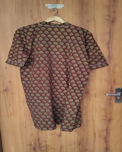Kimono de Algodón con Estampado Floral Hecho a Mano, Transpirable, de Manga Larga, Ropa de Dormir, Proveedor Mayorista de Vestidos para Mujer - Product Image 2