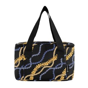 Sac isotherme réutilisable en nylon pour pique-nique, petit format, avec logo personnalisé Hawaii Puakenikeni Lei, pour transporter les aliments - Product Image 6