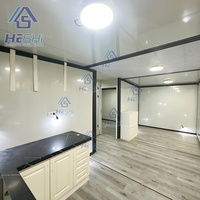 Yalıtımlı 20Ft 40Ft Prefabrik Konteyner Genişletilebilir Ev 1 2 3 4 5 Yatak Odalı Lüks Mutfaklı Portatif Ev Villa