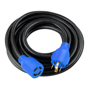 Molded Plug 20amp Generator Cord L5-20 Locking Extension Cord Generator Power Cord L5-20 125V