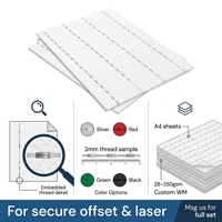 Papier de sécurité 90g A4 anti-contrefaçon, imperméable pour documents de sécurité, certificats, billets, emballages, impression, fourniture d'usine