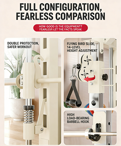 Rack de <span class=keywords><strong>musculation</strong></span> multifonctionnel pour la maison, équipement d'entraînement complet, rack à squats, entraînement des <span class=keywords><strong>bras</strong></span>, exercices pour les triceps, exercices de fitness - Product Image 5