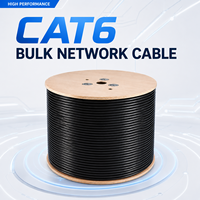 Câble réseau Ethernet extérieur Cat6 UTP multibrins 305m CCA 23AWG étanche RJ45 pour la communication