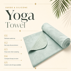 Toalla de <span class=keywords><strong>Yoga</strong></span> Antideslizante, Ultra Absorbente, de Microfibra, para <span class=keywords><strong>Yoga</strong></span> Caliente, Pilates, Bikram y Entrenamiento - Product Image 1