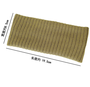 Qianjin Großhandel Elastische Gestrickte Stirnbänder Breite Einfarbige Sport-Yoga-Haarbänder Weicher Turban für Frauen - Product Image 4