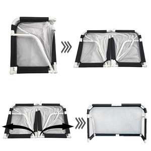 โกลฟุตบอลแบบพกพา หมุนได้ ใช้ได้ทั้งในร่มและกลางแจ้ง สำหรับเด็ก แบบพับได้ - Product Image 5