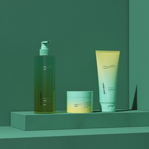 Paket Perawatan Kulit Khusus dengan Botol Pompa <span class=keywords><strong>Lotion</strong></span> dan Stoples Krim Warna Biru Gradasi - Product Image 3