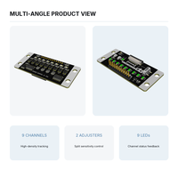 Modul Sensor Pelacak Garis Inframerah 9 Saluran dengan Indikator LED Output TTL yang Dapat Disesuaikan untuk Mobil Robot Arduino