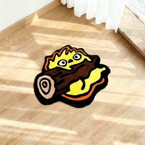 Alfombra Calcifer con Forma de <span class=keywords><strong>Castillo</strong></span> Móvil de Howl, Tapete de Anime con Diseño de Demonio de Fuego - Product Image 5